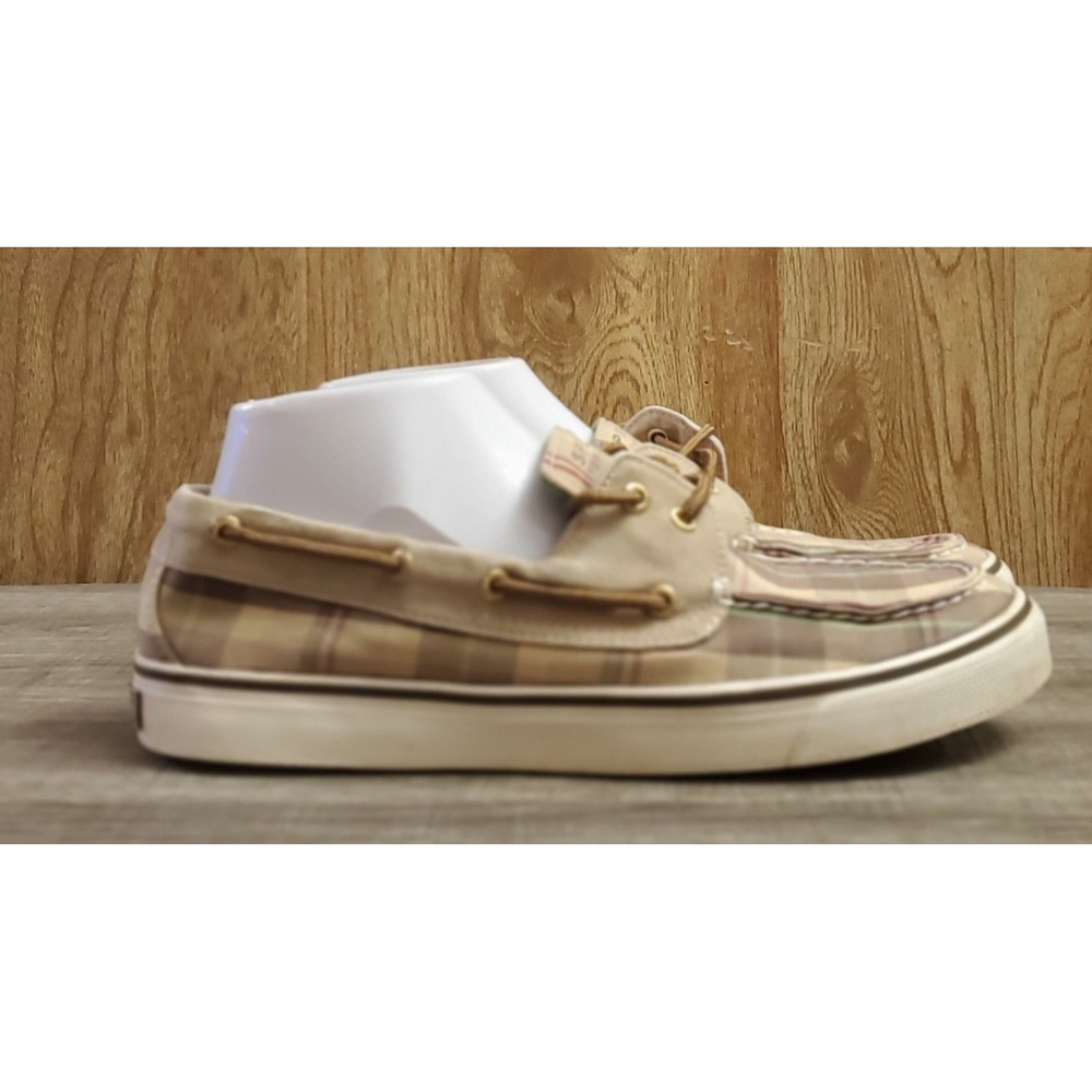 Sperry Top-Sider 2 Eye Plaid Boat Shoes Women's Size 9